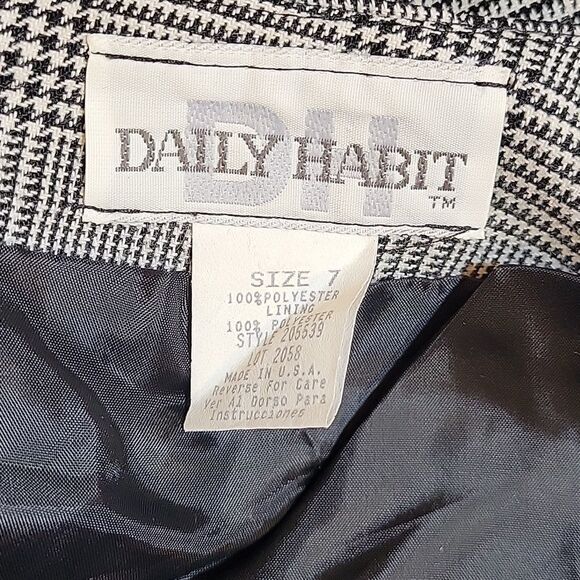 BRAND NEW DAILY HABIT PLAID ZIP CLOSURE ABOVE ANKLE PENCIL SKIRT - Picture 13 of 14